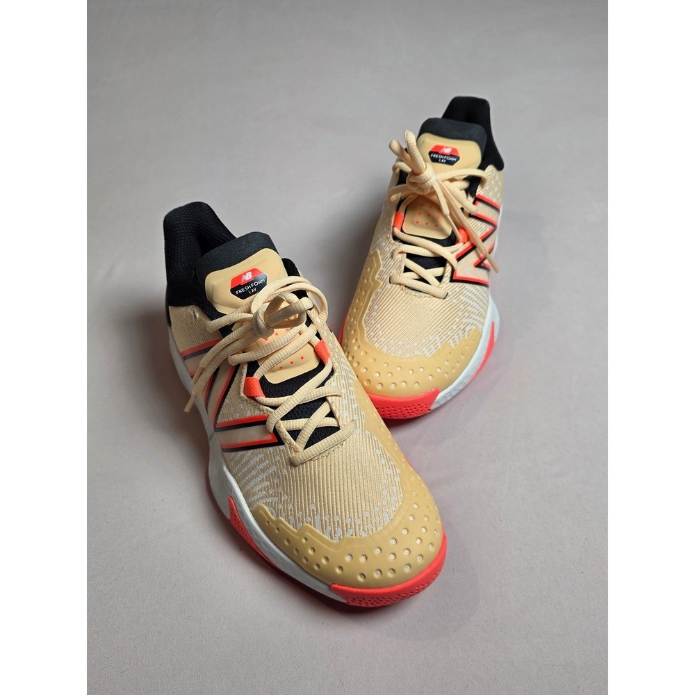 New Balance Fresh Foam X Lav V2 Tennis Shoes Men 7 2E Cream/Orange/Black